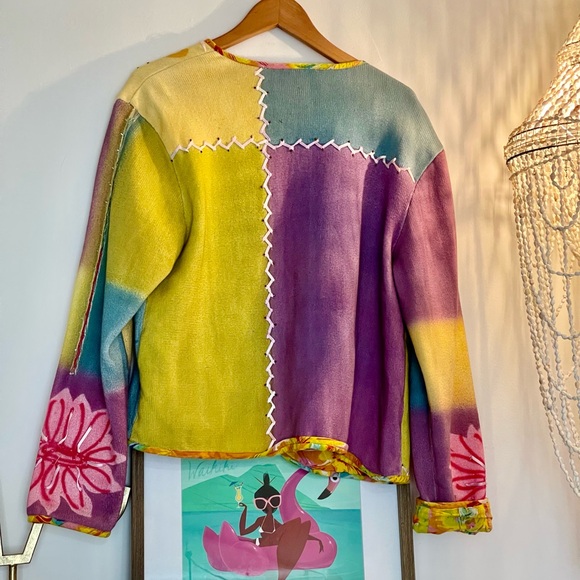 VTG Sandy Starkman Cardigan Sweater Sz Med - Picture 5 of 5